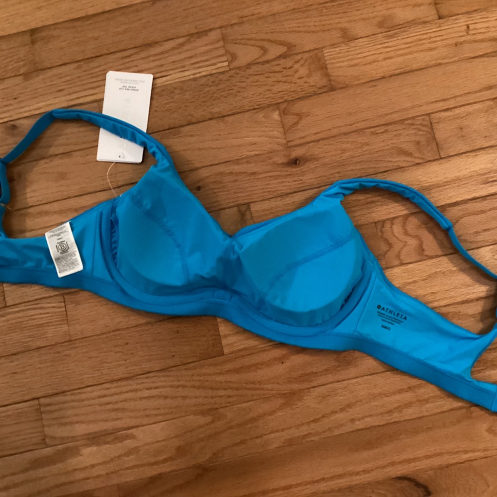 NWT ATHLETA BONDI 36 BC BRA CUP BIKINI TOP UNDERWIRE - ADJUSTABLE FIT QUICK DRY - Picture 7 of 11
